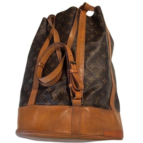 Louis Vuitton Brown Monogram Randonnee GM Coated Canvas Leather Duffel Backpack - Picture 2 of 13